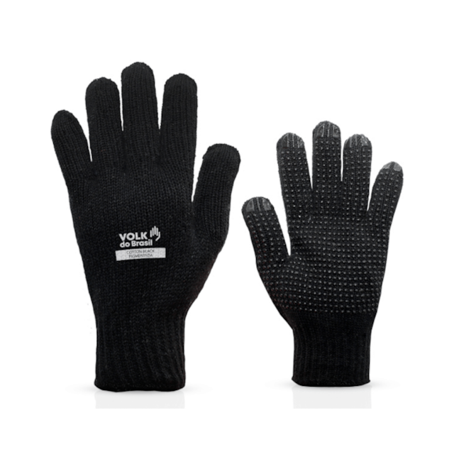 Luva Pigmentada 3 Fios Preta NV - VOLK