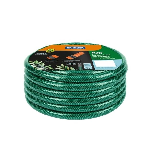 Mangueira Flexível para Jardim Listrada com Engate 20M - TRAMONTINA Mangueira Flexível para Jardim Listrada com Engate 20M - TRAMONTINA