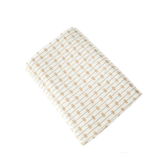 Manta  Algodão Casal  Bege com Caramelo - Força do Querer Manta  Algodão Casal  Bege com Caramelo - Força do Querer