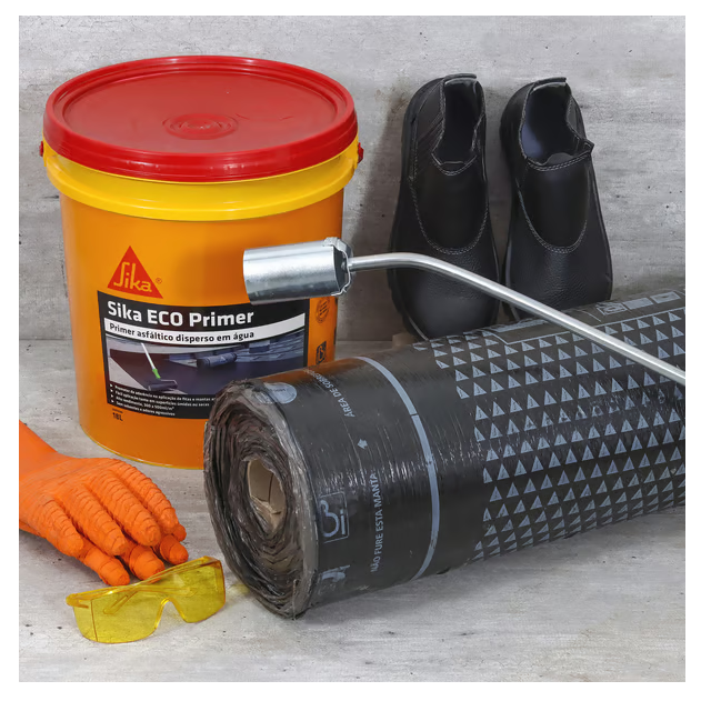 Manta Asfáltica Tipo 2 3mm Rolo com 10 Metros - SIKA Manta Asfáltica Tipo 2 3mm Rolo com 10 Metros - SIKA