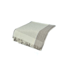 Manta Casal Mesclado 100% Algodão Bege com Marrom Manta Casal Mesclado 100% Algodão Bege com Marrom