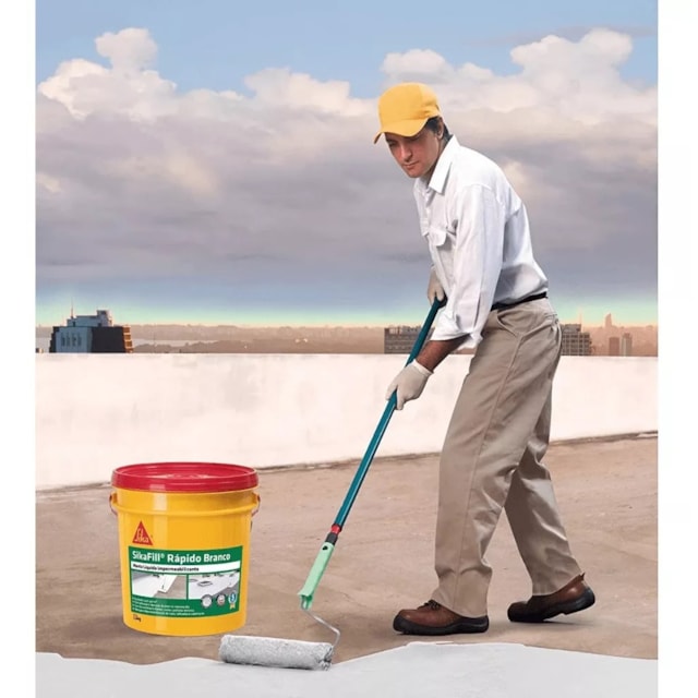 Manta Líquida Sikafill Rápido Concreto Galão 3,6 Litros - SIKA Manta Líquida Sikafill Rápido Concreto Galão 3,6 Litros - SIKA