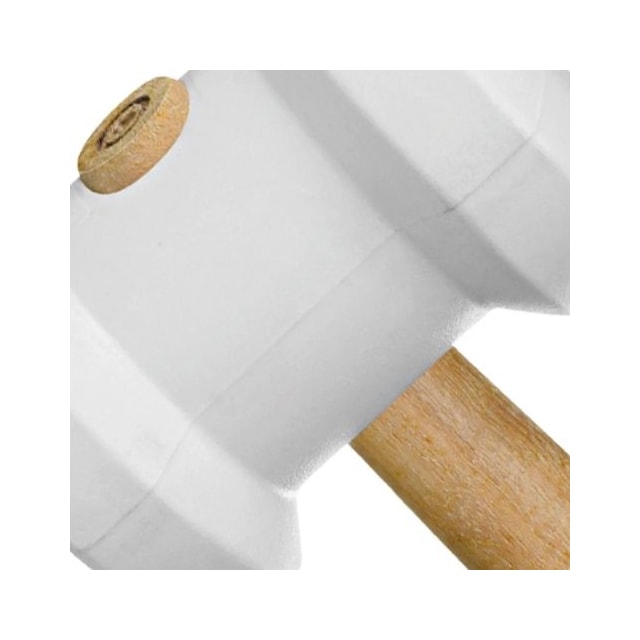 Martelo de Borracha Branco 80mm - Cortag Martelo de Borracha Branco 80mm - Cortag