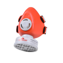 Máscara Respiratória Facial 1/4" com 1 Filtro para Vapores Orgânicos e Gases Ácidos - WORKER