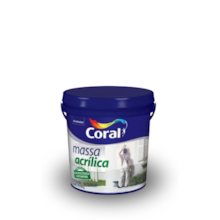 Massa Acrílica Branca 5,7Kg - CORAL Massa Acrílica Branca 5,7Kg - CORAL