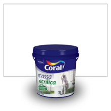 Massa Acrílica Branca 5,7Kg - CORAL Massa Acrílica Branca 5,7Kg - CORAL