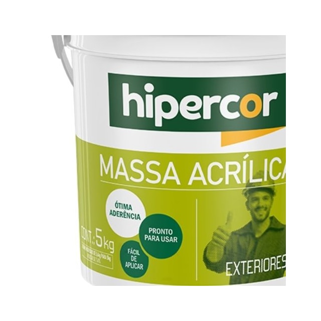 Massa Acrílica Branca 5,7Kg - Hipercor