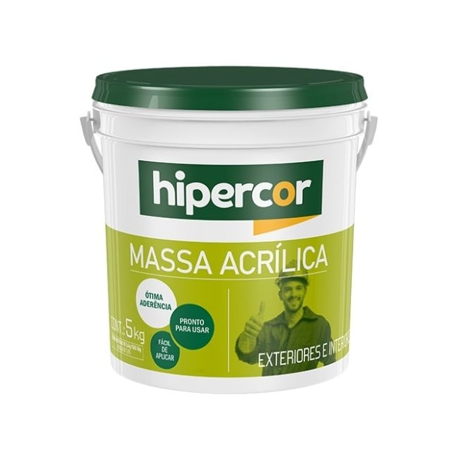 Massa Acrílica Branca 5,7Kg - Hipercor