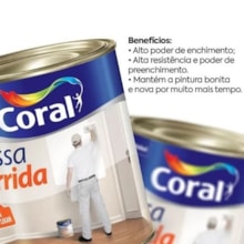 Massa Corrida 1,5kg Branco - Coral  Massa Corrida 1,5kg Branco - Coral