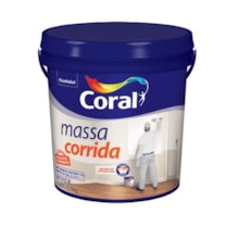 Massa Corrida Plástica Branca 5,7KG - CORAL