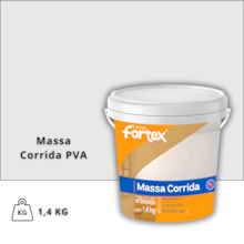 Massa Corrida PVA 1,4Kg - Fortex Massa Corrida PVA 1,4Kg - Fortex