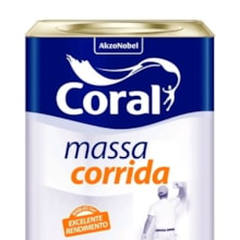 Massa Corrida PVA 25Kg Branca - Coral