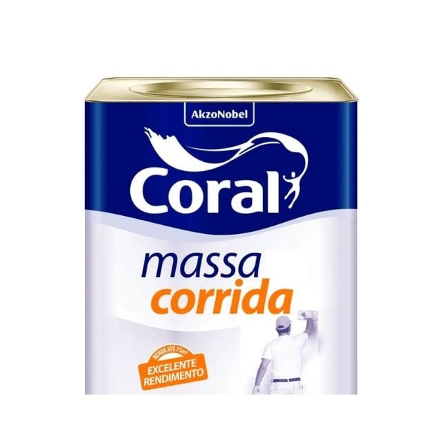 Massa Corrida PVA 25Kg Branca - Coral