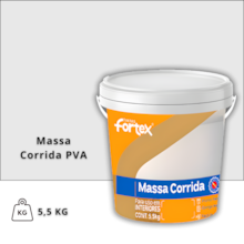 Massa Corrida PVA 5,5Kg - Fortex Massa Corrida PVA 5,5Kg - Fortex