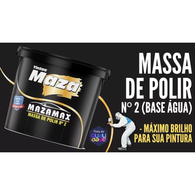 Massa de Polir Base D'água N2 500g - MAZA Massa de Polir Base D'água N2 500g - MAZA
