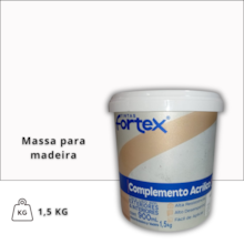 Massa para Madeira 1,5kg - Fortex  Massa para Madeira 1,5kg - Fortex
