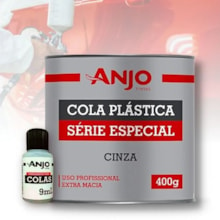 Massa Plástica 400g Especial CInza - Anjo