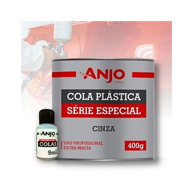 Massa Plástica 400g Especial CInza - Anjo