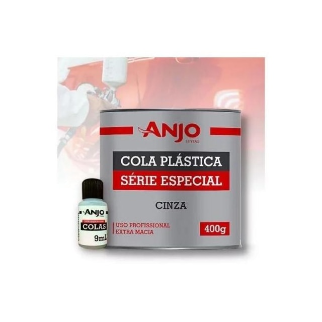 Massa Plástica 400g Especial CInza - Anjo