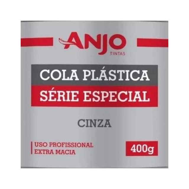 Massa Plástica 400g Especial CInza - Anjo