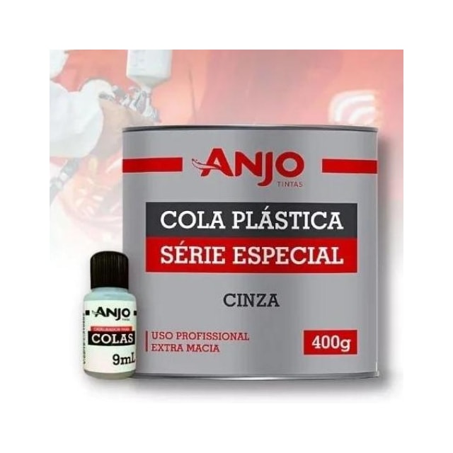 Massa Plástica 400g Especial CInza - Anjo