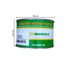 Massa Plástica Cinza 400g - Brascola Massa Plástica Cinza 400g - Brascola