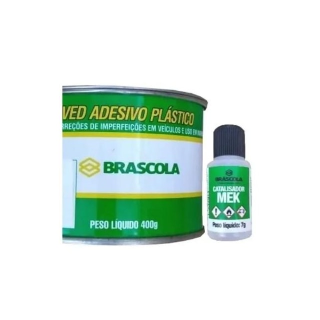 Massa Plástica Cinza 400g - Brascola