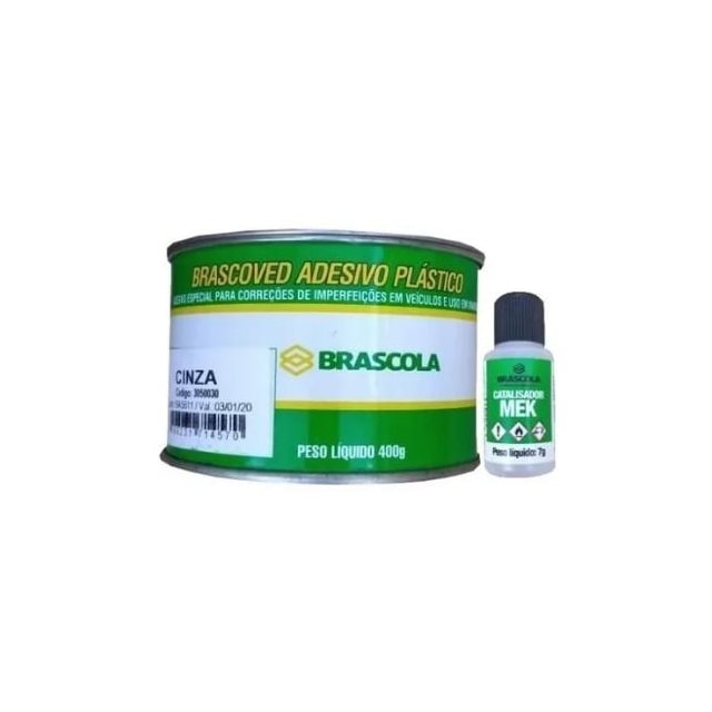 Massa Plástica Cinza 400g - Brascola