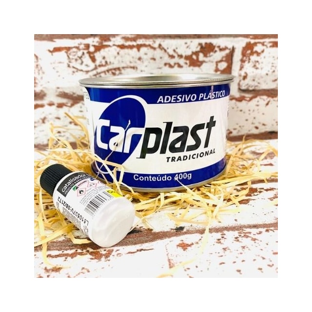 Massa Plástica Cinza 400g - Carplast