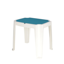 Mesa Infantil Tramontina Versa em Polipropileno Azul e Branco