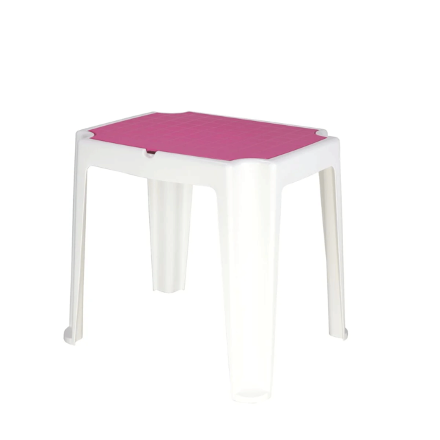 Mesa Infantil Tramontina Versa em Polipropileno Rosa e Branco Mesa Infantil Tramontina Versa em Polipropileno Rosa e Branco