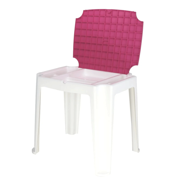 Mesa Infantil Tramontina Versa em Polipropileno Rosa e Branco Mesa Infantil Tramontina Versa em Polipropileno Rosa e Branco