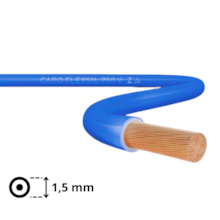 Metro de Cabo Flexível 1,5mm Azul - SIL