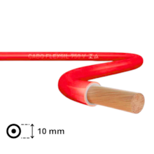Metro de Cabo Flexível 10mm Vermelho - SIL
