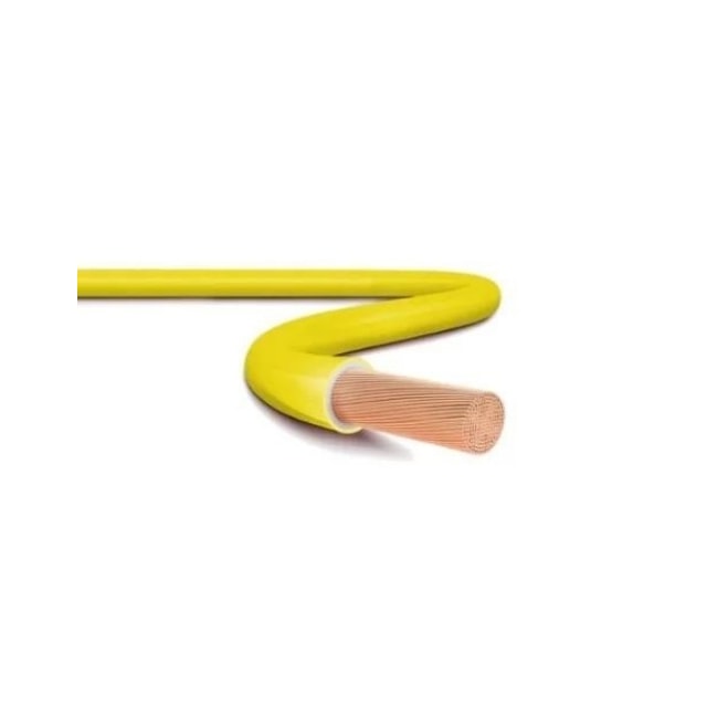 Metro de Cabo Flexível 2,5mm Amarelo 450/750V Bobina - Copperline Metro de Cabo Flexível 2,5mm Amarelo 450/750V Bobina - Copperline