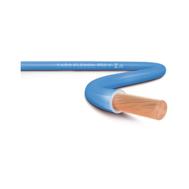 Metro de Cabo Flexível 2,5mm Azul - SIL Metro de Cabo Flexível 2,5mm Azul - SIL