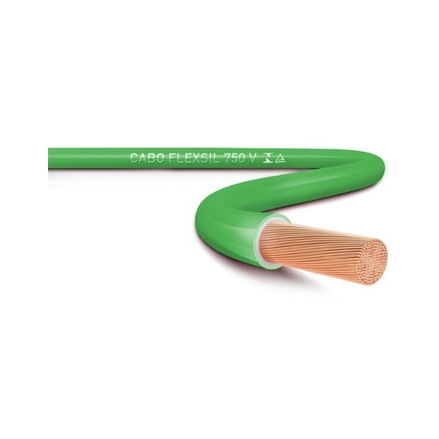 Metro de Cabo Flexível 2,5mm Verde - SIL Metro de Cabo Flexível 2,5mm Verde - SIL