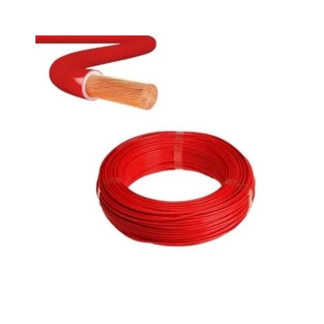 Metro de Cabo Flexível 2,5mm Vermelho 450/750V - Copperline Metro de Cabo Flexível 2,5mm Vermelho 450/750V - Copperline