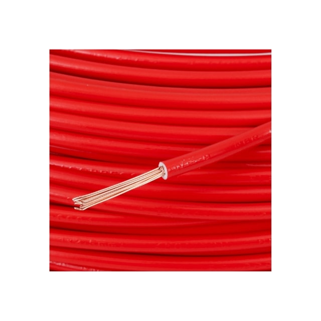 Metro de Cabo Flexível 2,5mm Vermelho 750V - Cobrecom Metro de Cabo Flexível 2,5mm Vermelho 750V - Cobrecom