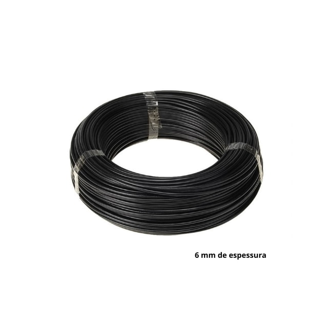 Metro de Cabo Flexível 6mm Preto 450/750V - Copperline