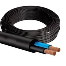 Metro de Cabo Flexível PP 2 x 4mm Preto - Copperline Metro de Cabo Flexível PP 2 x 4mm Preto - Copperline