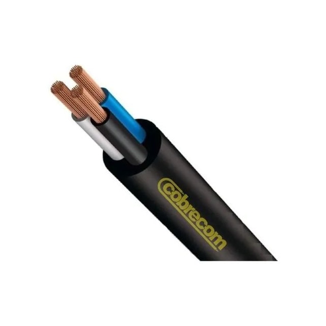 Metro de Cabo Flexível PP 3 x 1,5mm Preto - Cobrecom Metro de Cabo Flexível PP 3 x 1,5mm Preto - Cobrecom