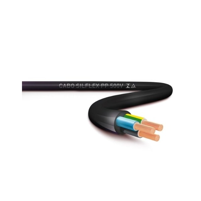 Metro de Cabo Flexível PP 3 x 2,5mm Preto - Copperline