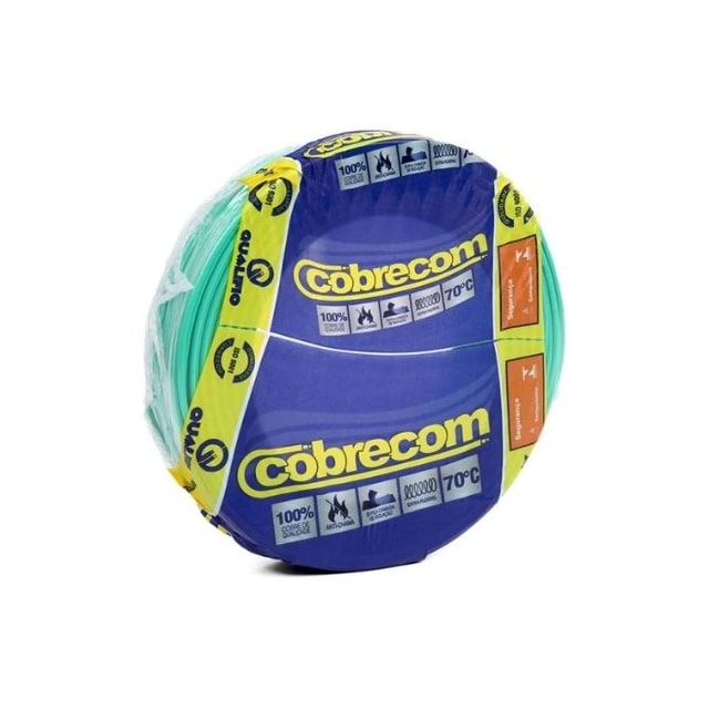 Metro de Cabo Flexível Verde 4mm 750v - Cobrecom Metro de Cabo Flexível Verde 4mm 750v - Cobrecom