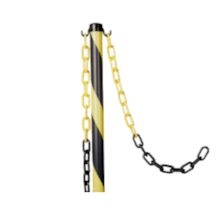 Metro de Corrente Plástica Pequena Amarela com Preto - PLASTCOR Metro de Corrente Plástica Pequena Amarela com Preto - PLASTCOR