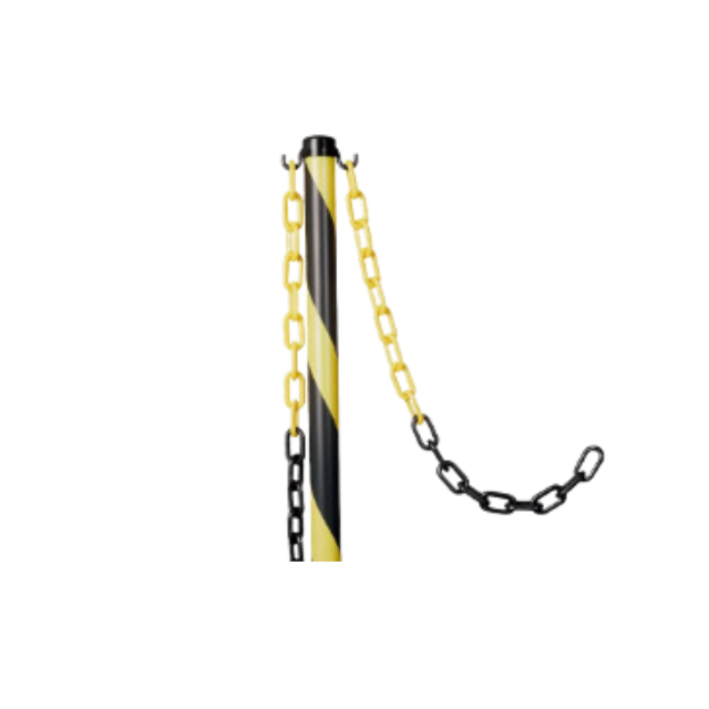 Metro de Corrente Plástica Pequena Amarela com Preto - PLASTCOR Metro de Corrente Plástica Pequena Amarela com Preto - PLASTCOR