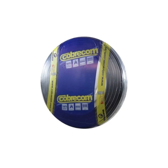 Metro do Cabo Flexível 10mm Preto 750v - COBRECOM Metro do Cabo Flexível 10mm Preto 750v - COBRECOM