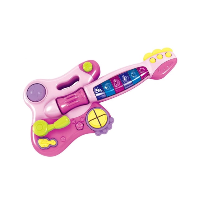 Minha Primeira Guitarra Elétrica Multikids Baby BR1091 - Multilaser Rosa