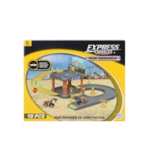 Mini Garagem de Carrinhos Construção Express Wheels Multikids - BR1837