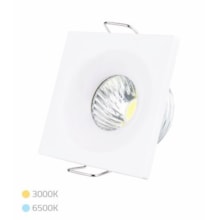 Mini Spot LED Quadrado 3w 6500k Branco - Mak Led